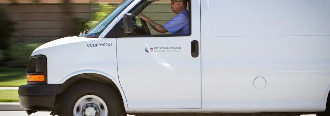 KIC Refrigeration service vehicle serving Frankfort area